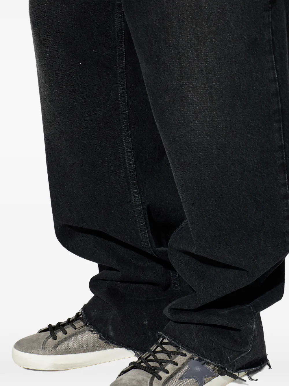 Golden Goose Sneakers met vlakken en ster Grijs