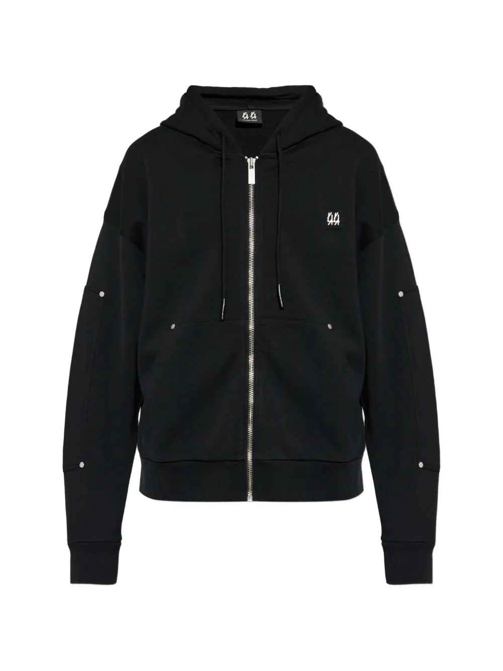 44 LABEL GROUP zip-up hoodie - Black