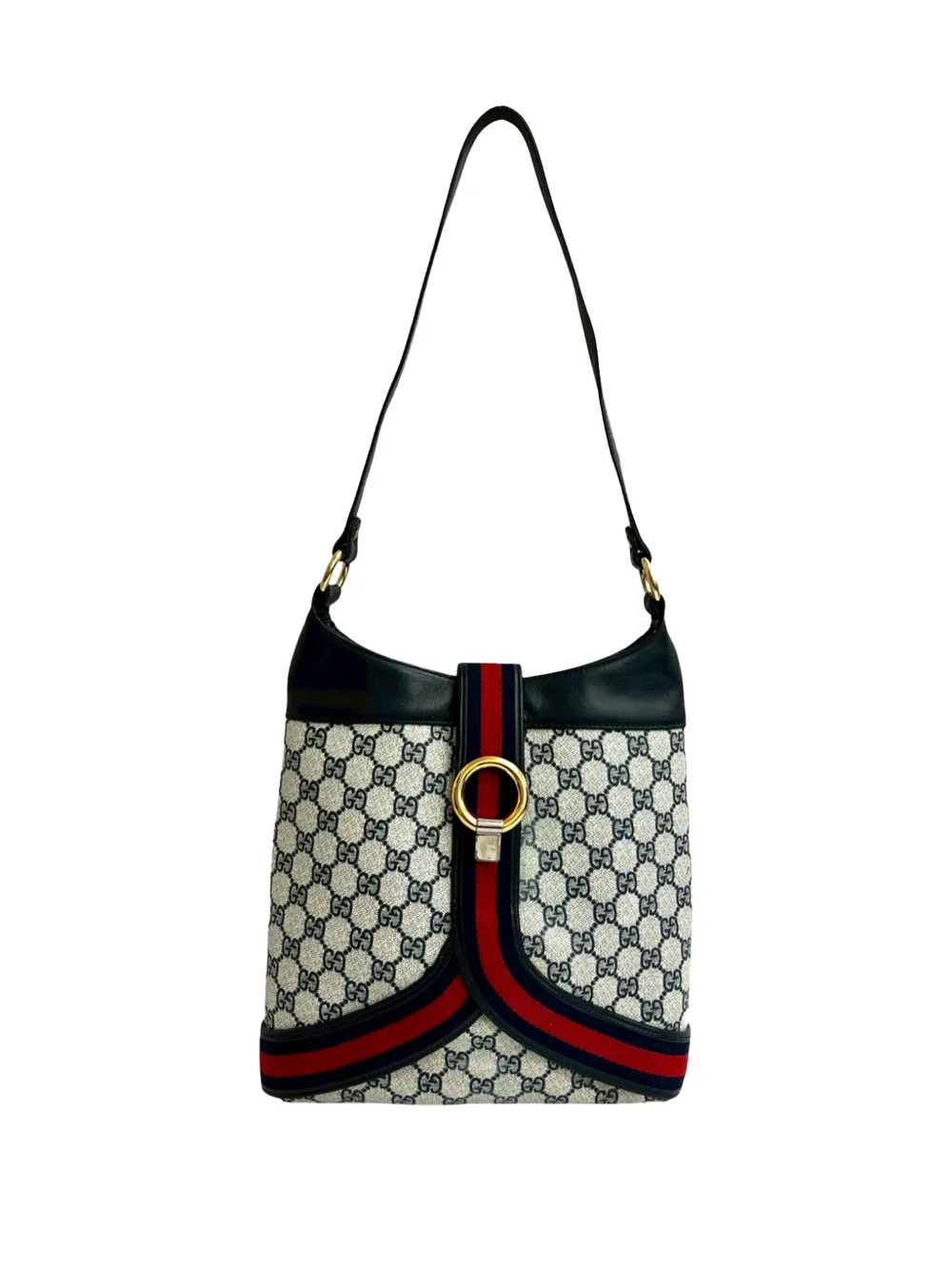 Gucci Pre-Owned 20th Century GG Supreme Web shoulder bag - Grigio