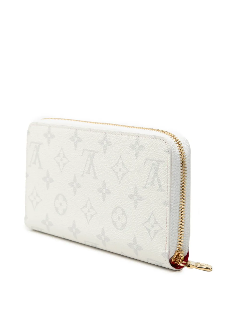  Louis Vuitton Pre-owned Cartera Larga Vaquera Con Cremallera, Estampado De Cereza Y Monograma Takashi Murakami 2021-2025 - Blanco 