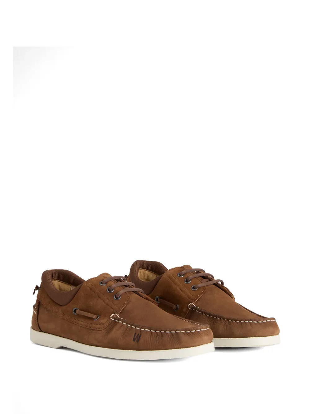 Woolrich lace-up leather boat shoes Bruin