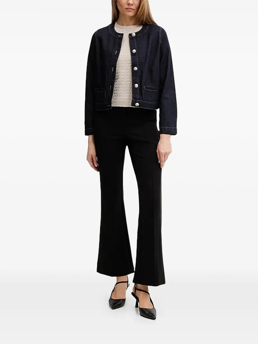 DKNY Flared broek Zwart