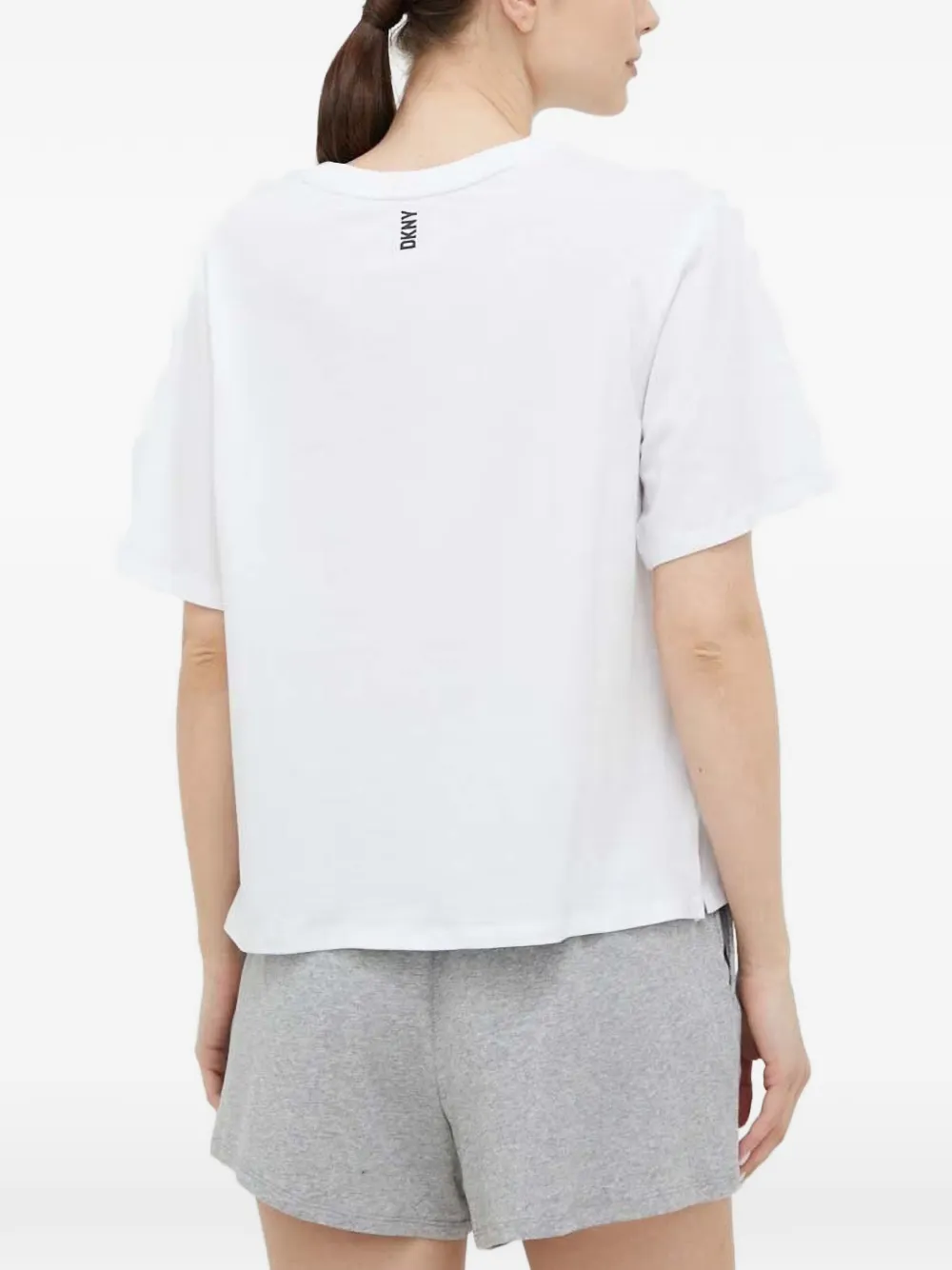 DKNY logo-print pajamas - Weiß