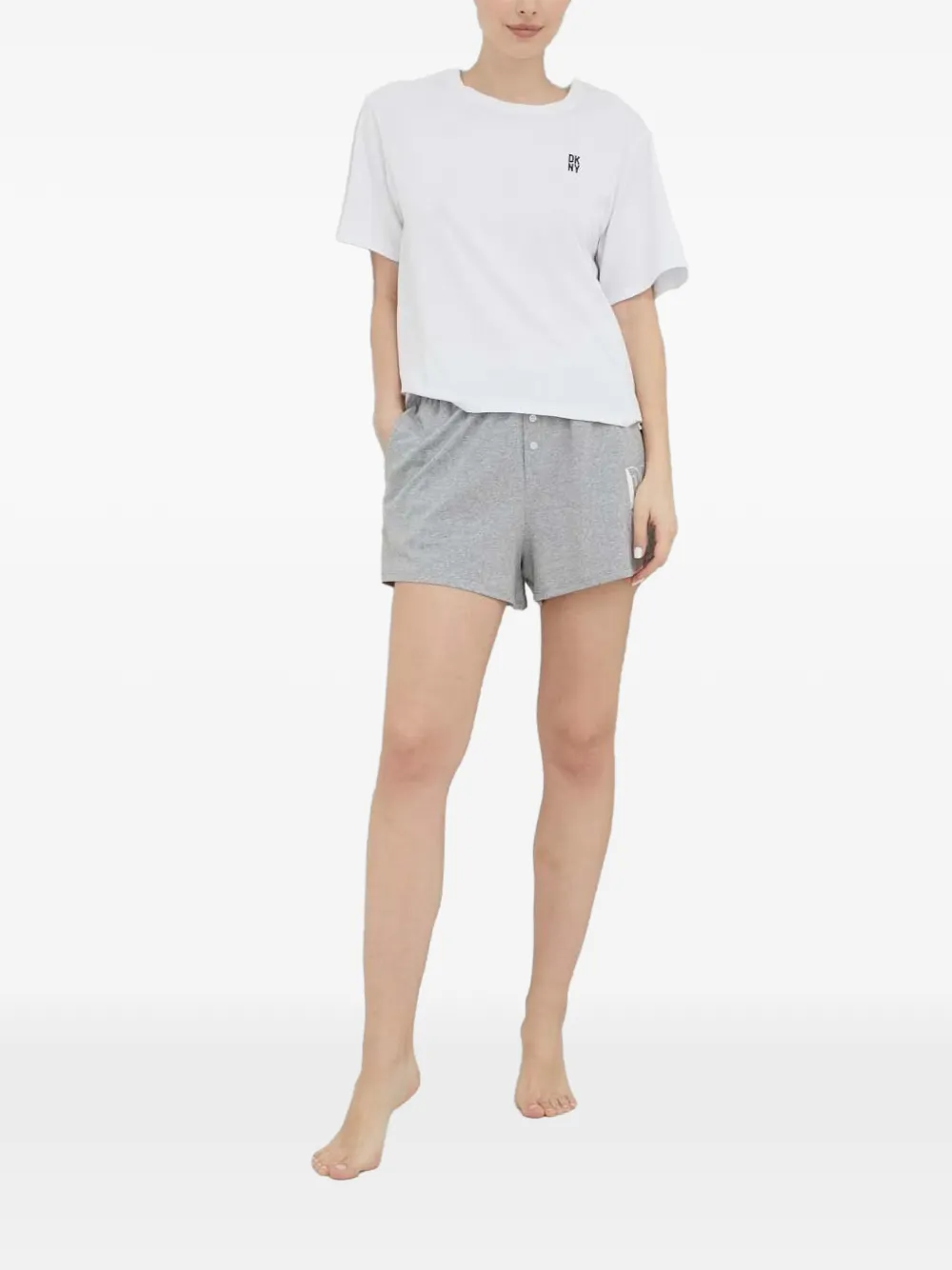 DKNY logo-print pajamas Wit