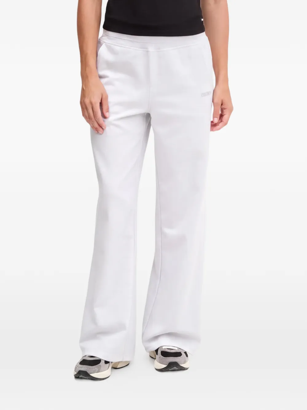 DKNY Verzierte Hose mit weitem Bein - Grau