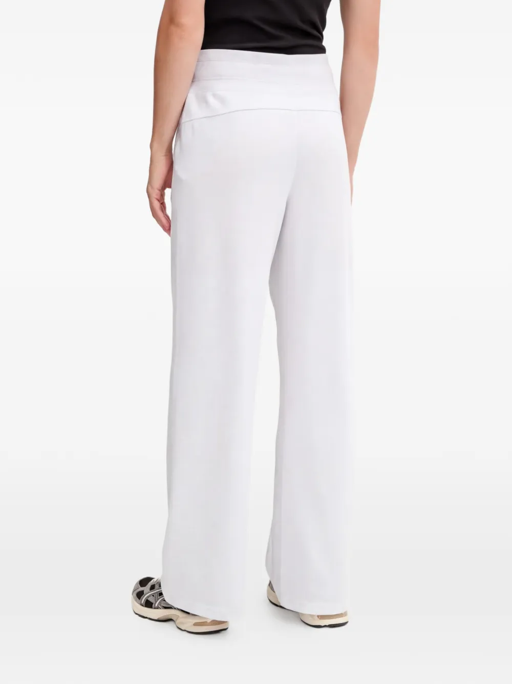 DKNY Broek met wijde pijpen Grijs