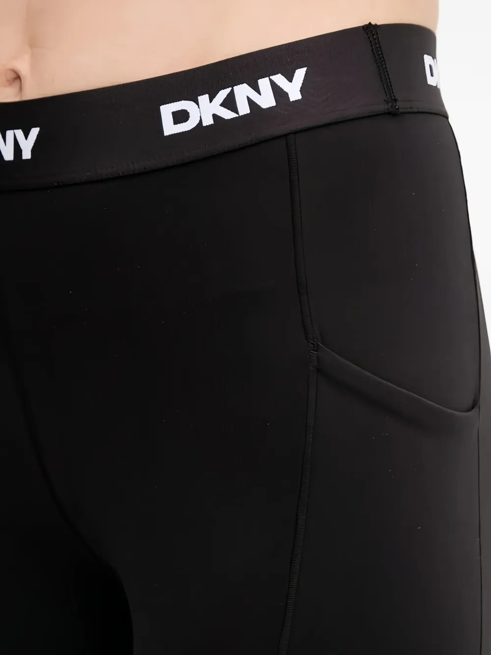 DKNY Legging met logoband Zwart
