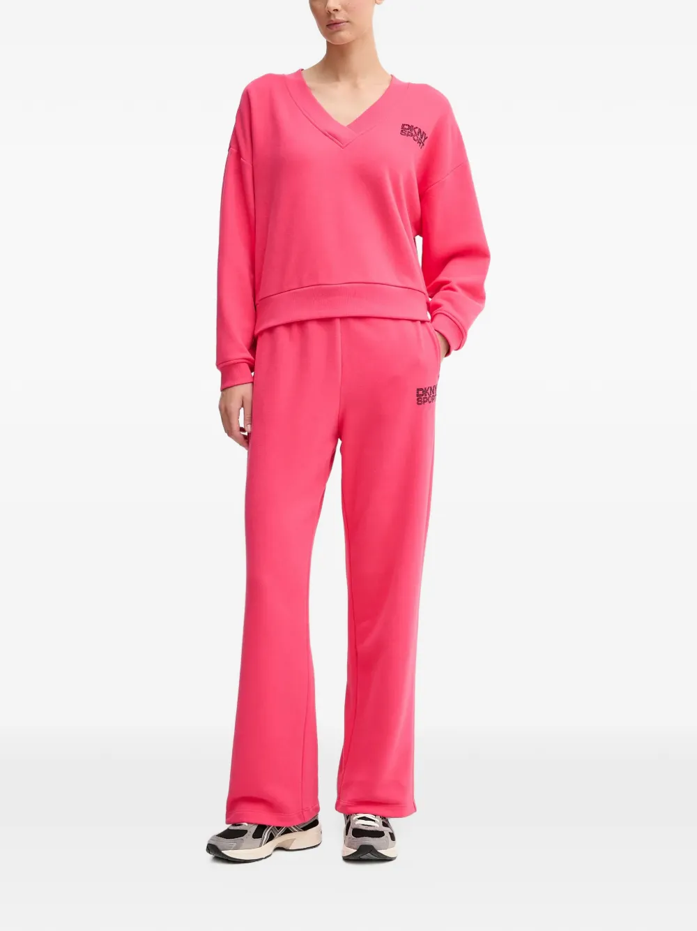 DKNY Trainingsbroek met logodetail Roze