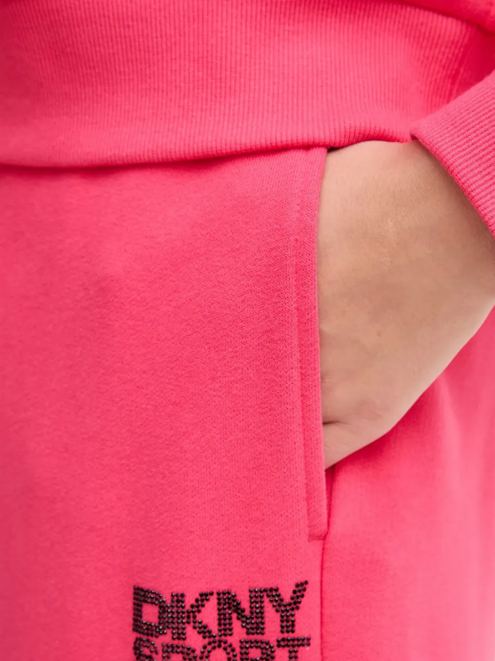DKNY Trainingsbroek met logodetail Roze