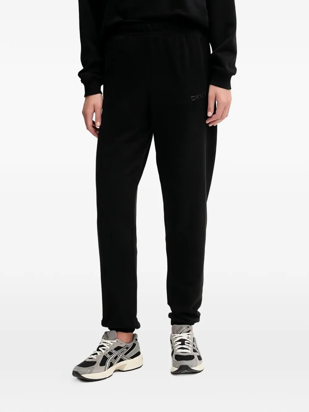 DKNY logo-detail track pants - Schwarz