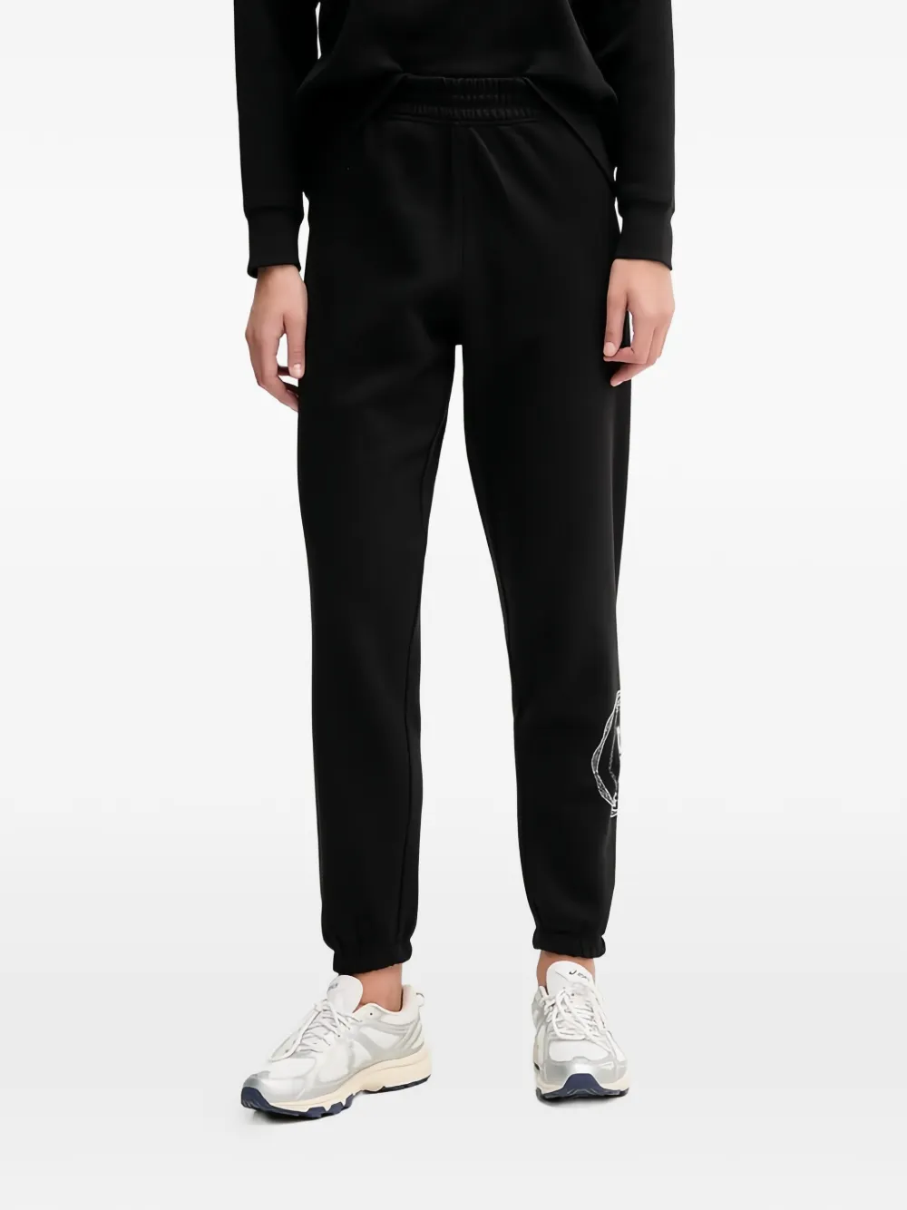 DKNY embellished track pants - Nero