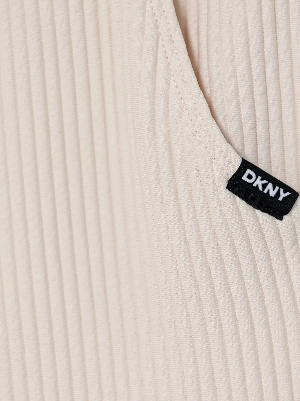 DKNY Geribbelde trainingsbroek Beige