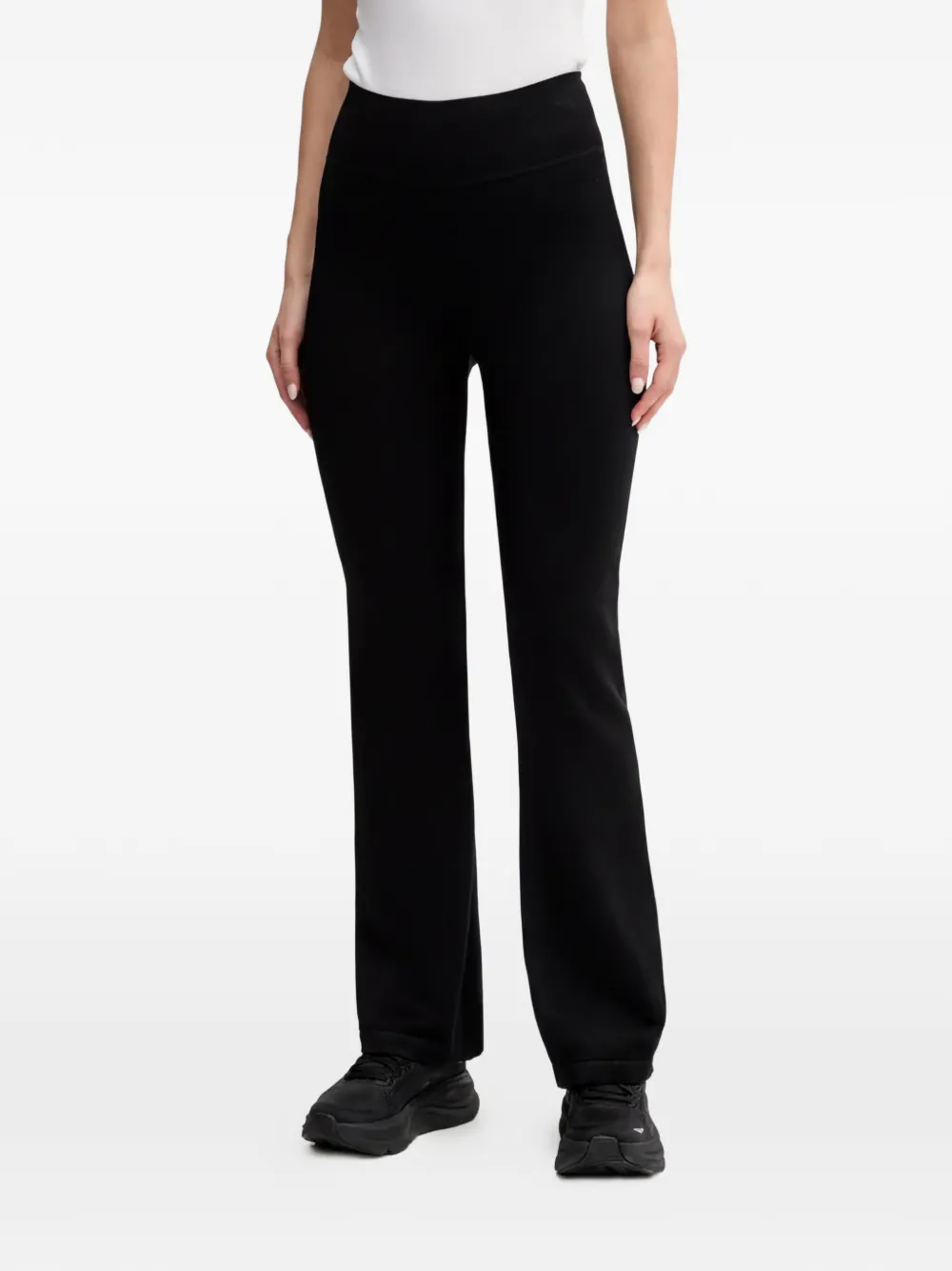 DKNY logo-detail flared leggings - Nero
