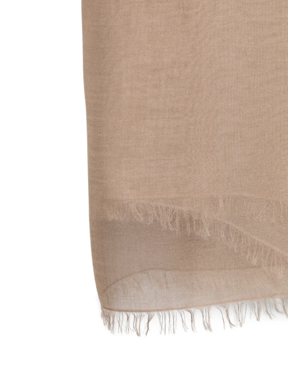 Faliero Sarti Sjaal met franje Beige