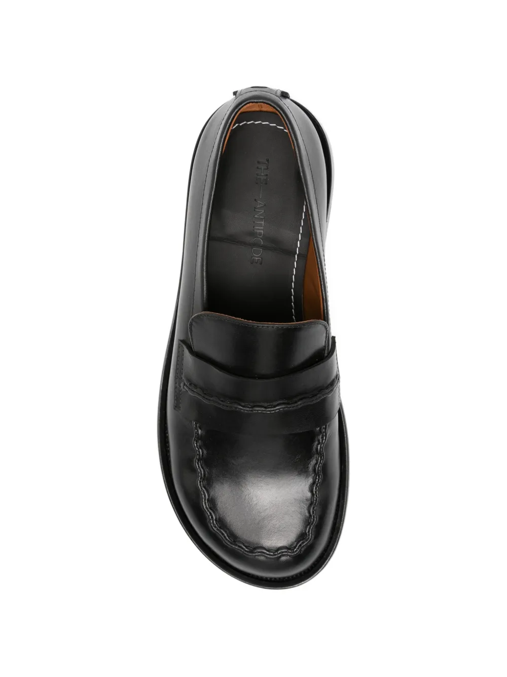 The Antipode Lorence leren loafers Zwart