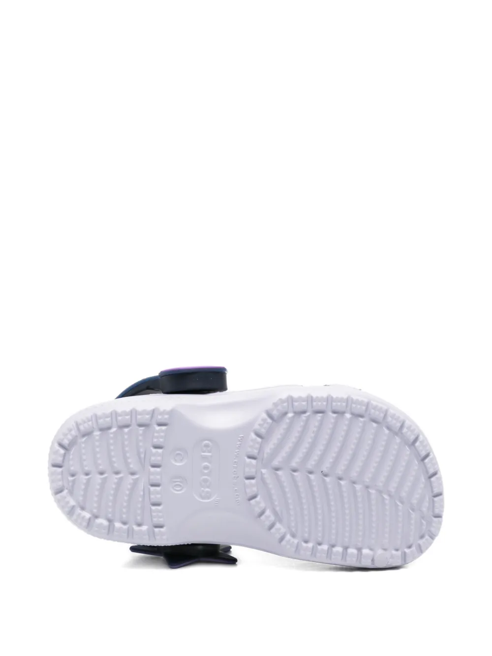 Crocs Kids Sandalen met hartdetail en gesloten neus Paars