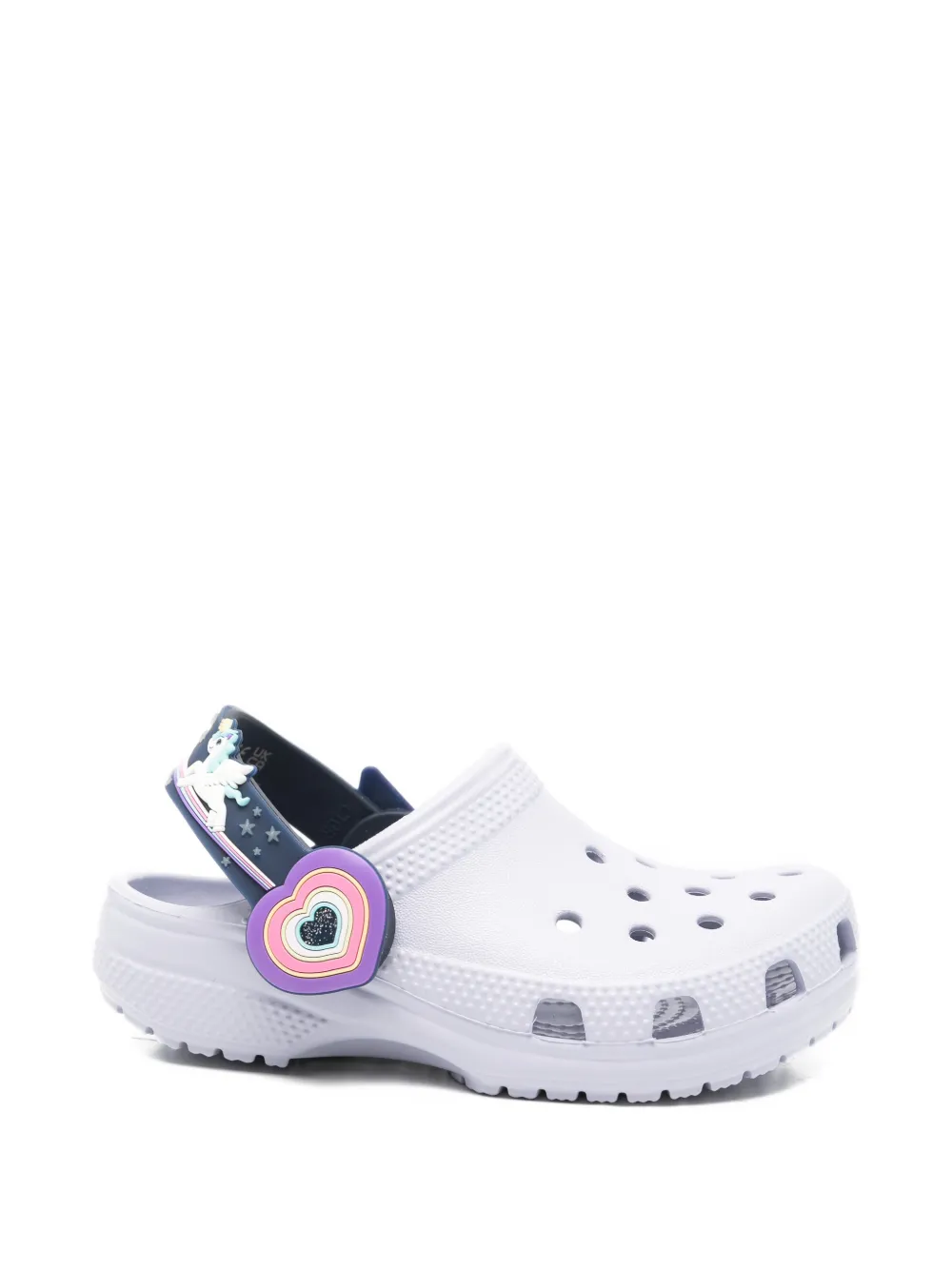 Crocs Kids Sandalen met hartdetail en gesloten neus Paars