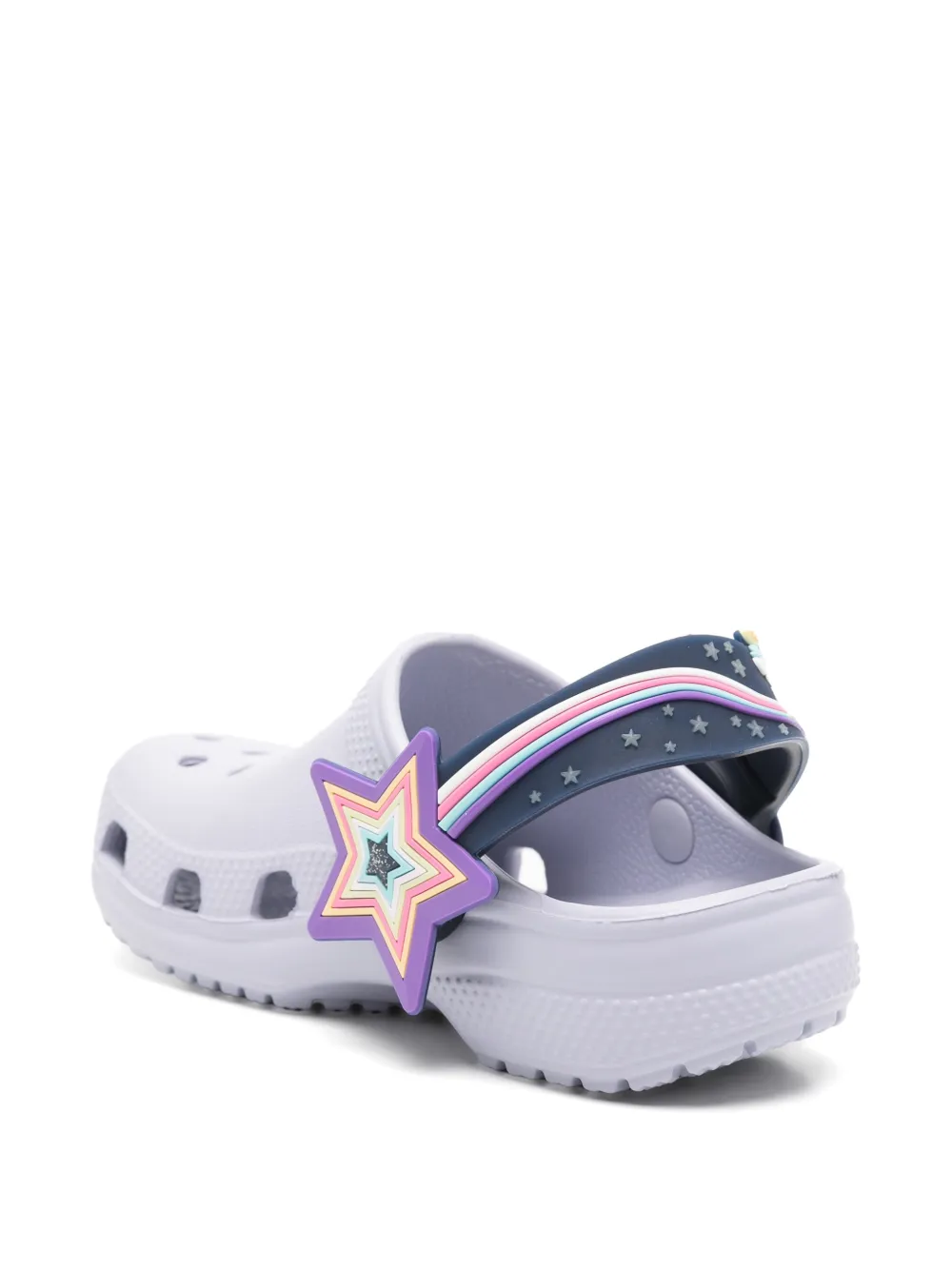 Crocs Kids Sandalen met hartdetail en gesloten neus Paars