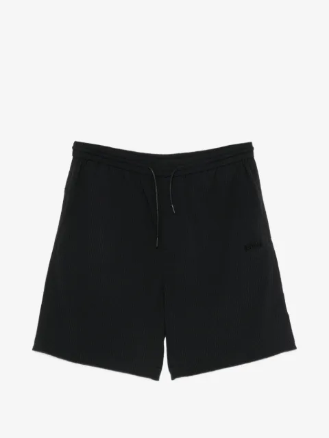 Juun.J waffle-effect drawstring shorts