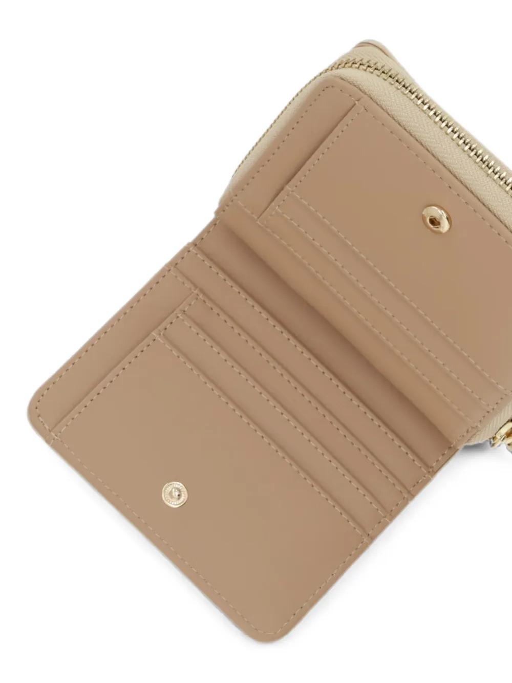 Love Moschino Portemonnee met rits en kwastje Beige