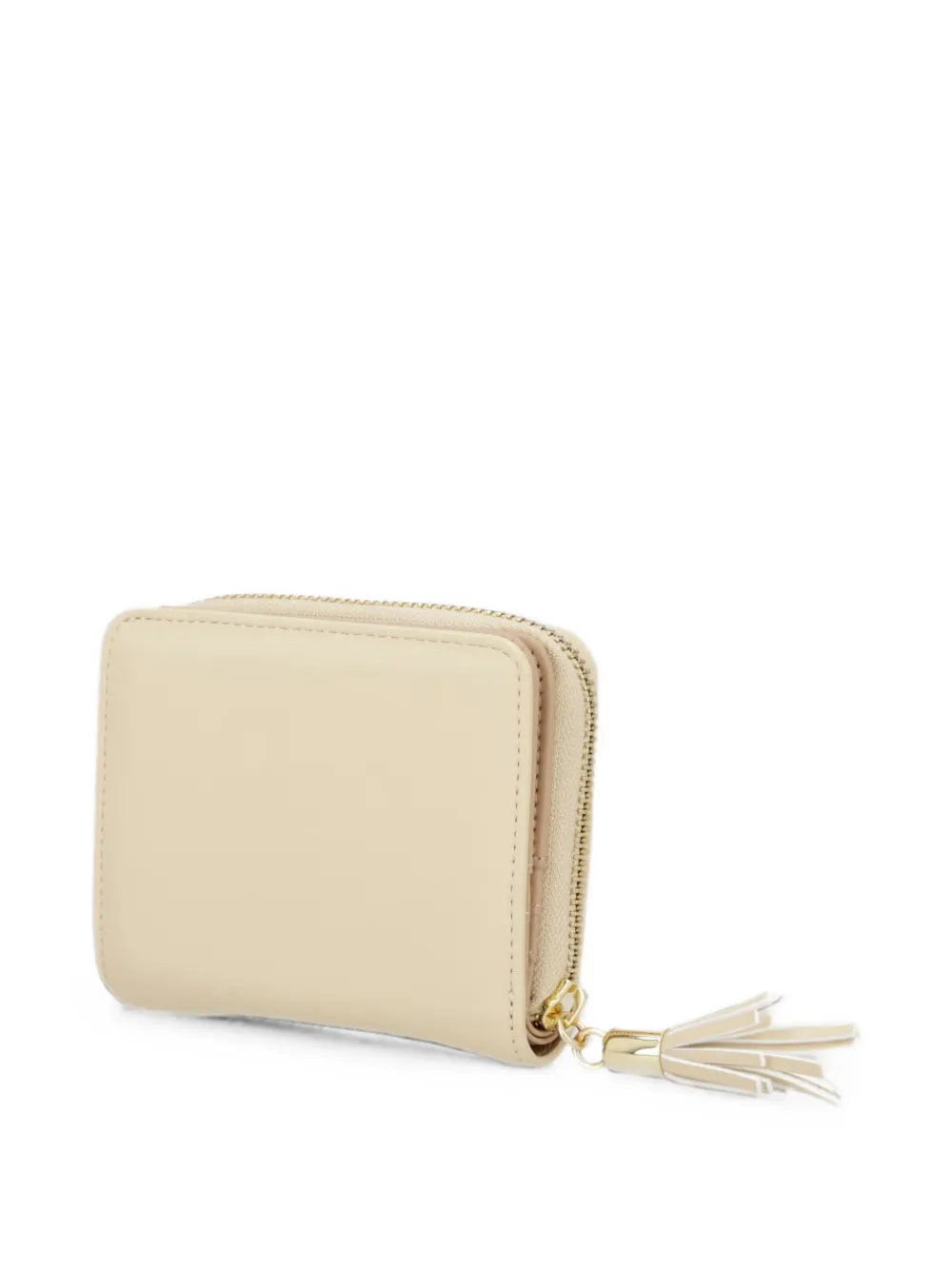 Love Moschino Portemonnee met rits en kwastje Beige