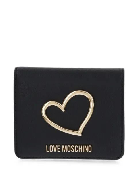 Love Moschino heart-plaque logo-lettering wallet