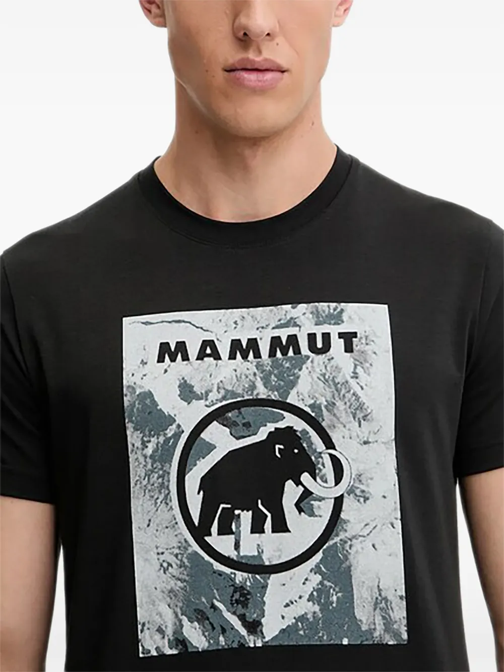 Mammut T-shirt met grafische print Zwart