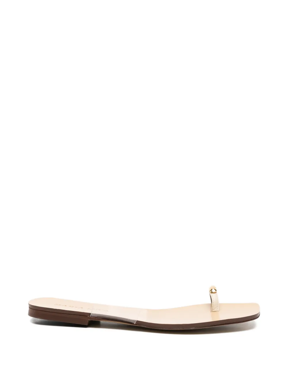 Maria Luca Transparent-strap Toe-ring Sandals In Pink