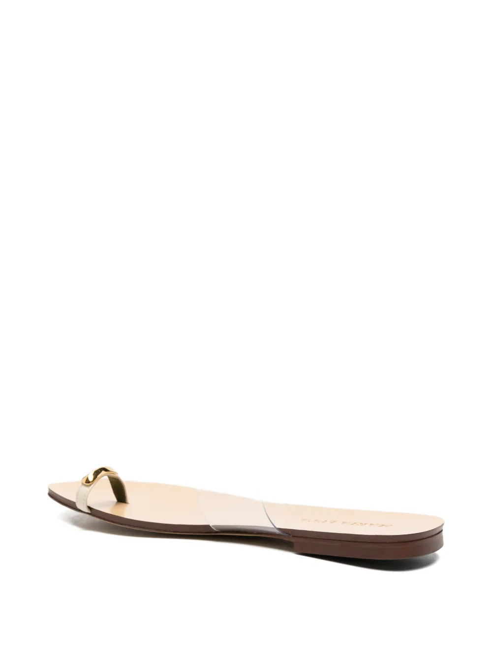 MARIA LUCA transparent-strap toe-ring sandals Wit