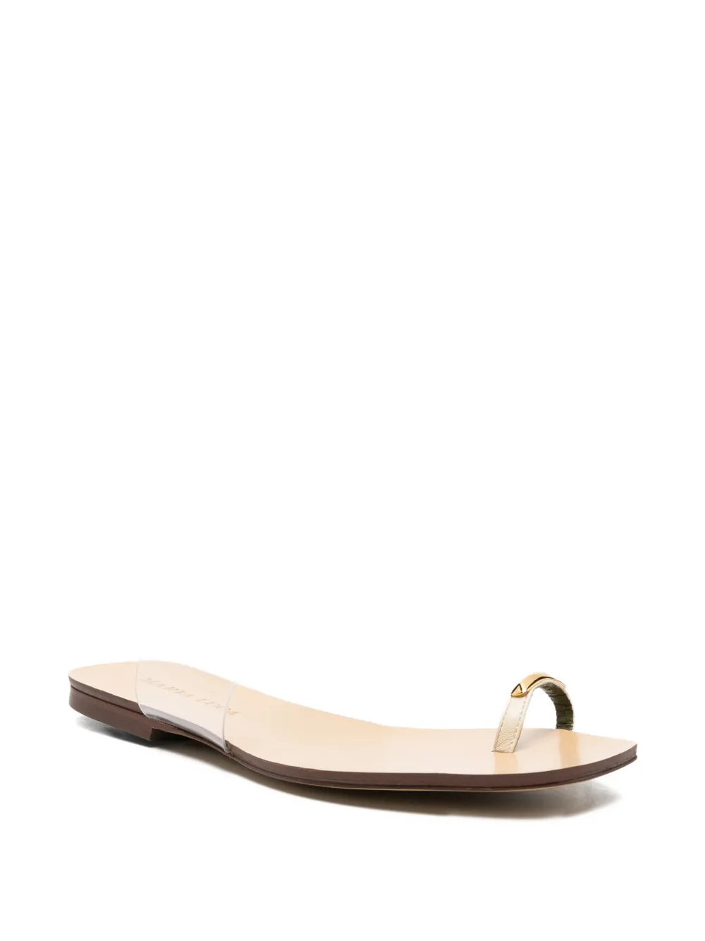 MARIA LUCA transparent-strap toe-ring sandals Wit