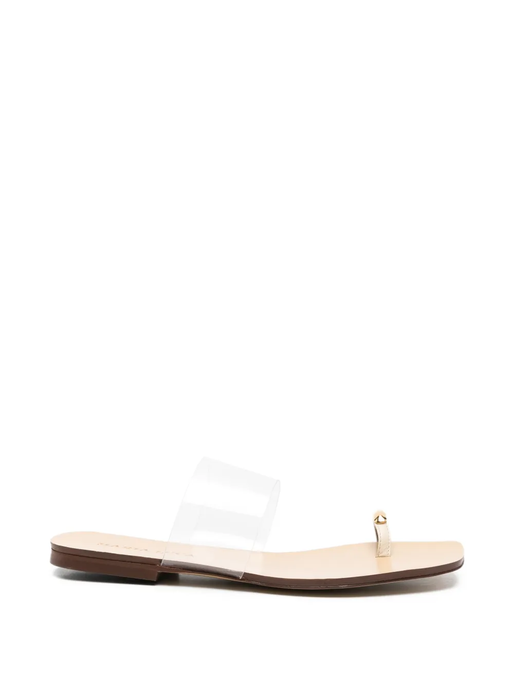 MARIA LUCA transparent-strap toe-ring sandals Wit
