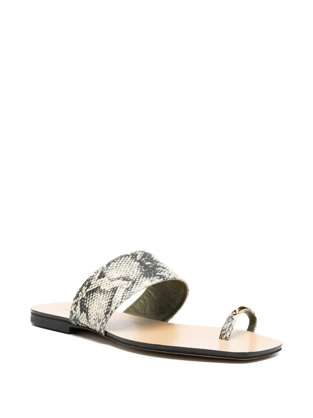 MARIA LUCA toe-ring sandals Zwart