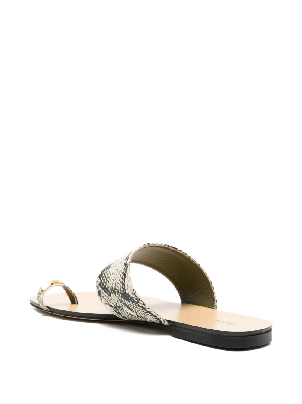 MARIA LUCA toe-ring sandals Zwart