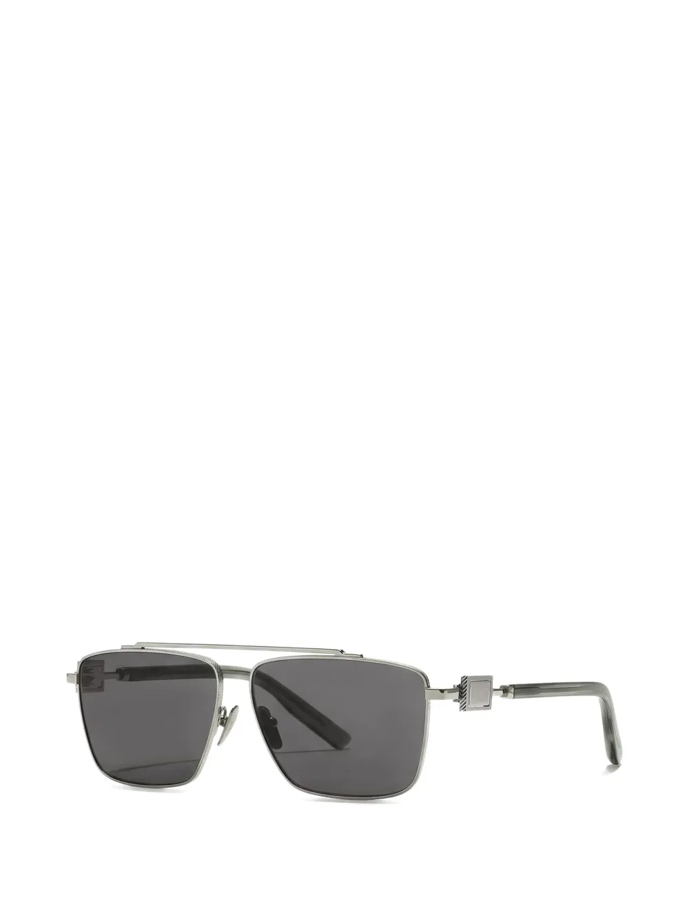 Dolce & Gabbana Eyewear Zonnebril met metalen plakkaat Zilver
