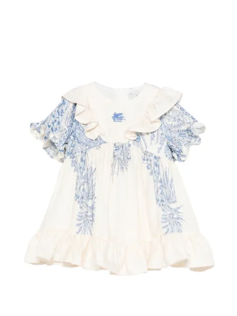 ETRO KIDS ruffled print dress