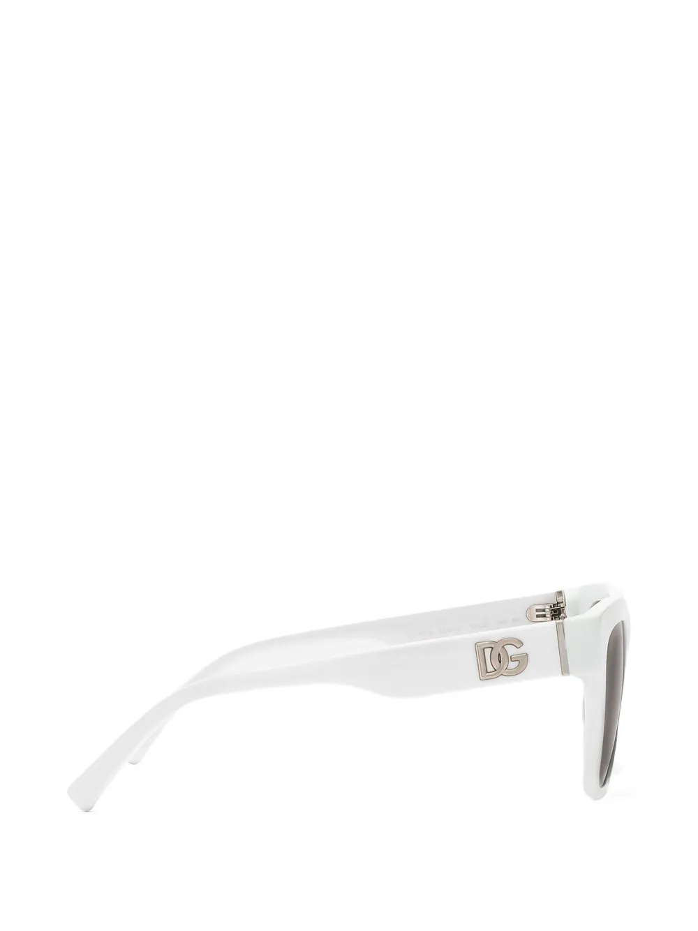Dolce & Gabbana Eyewear Zonnebril met gekruist montuur Wit