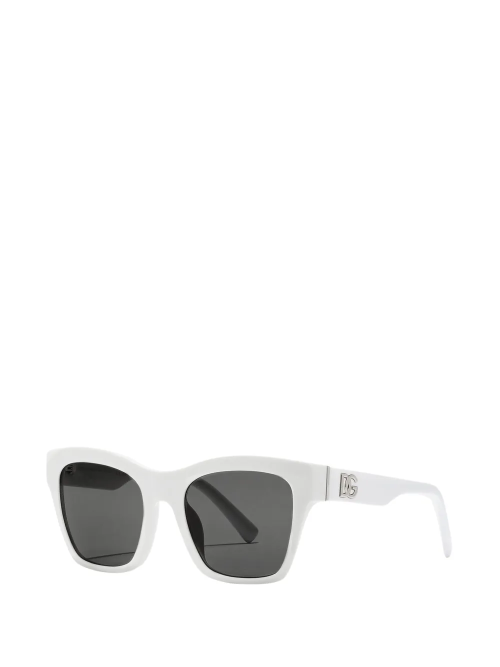 Dolce & Gabbana Eyewear Zonnebril met gekruist montuur Wit