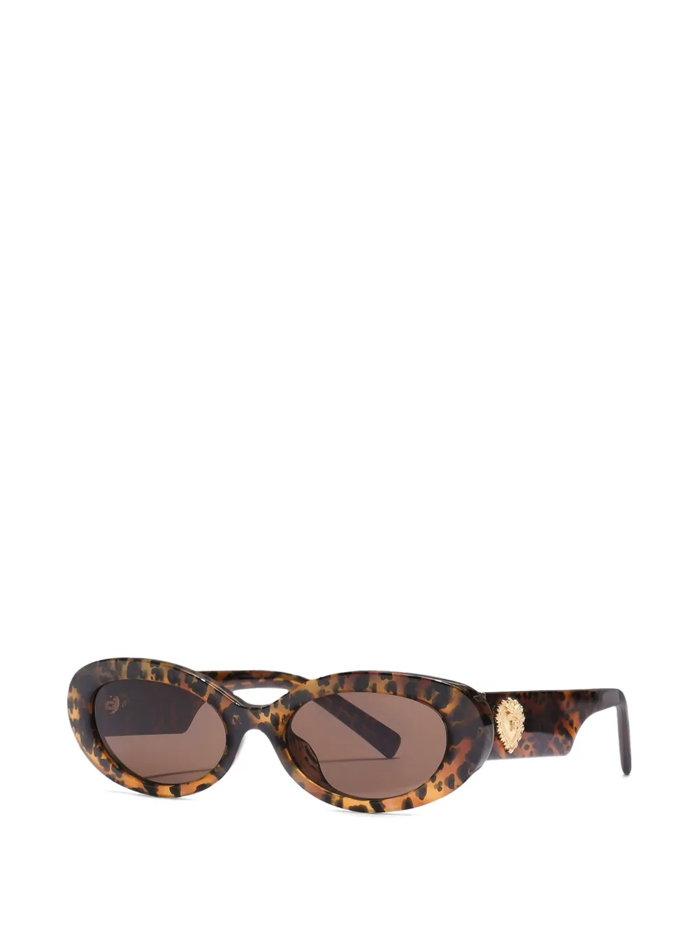 Dolce & Gabbana Eyewear Devotion サングラス | ブラウン | FARFETCH JP