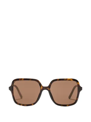 Dolce & Gabbana Eyewear ロゴ サングラス | ブラウン | FARFETCH JP