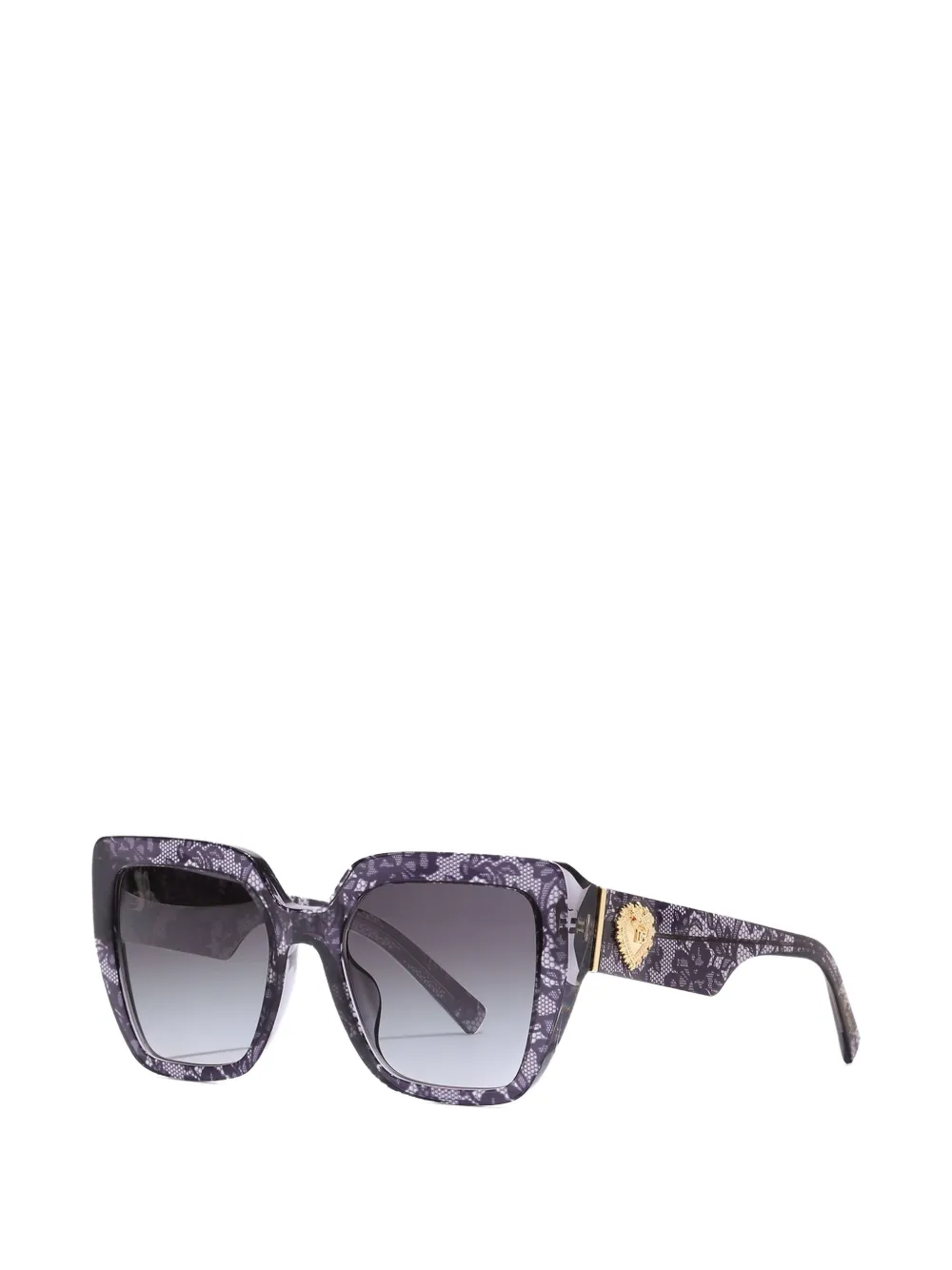 Dolce & Gabbana Eyewear Devotion zonnebril Paars