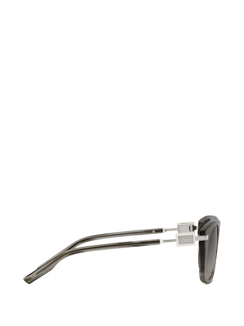 Dolce & Gabbana Eyewear Zonnebril met metalen plakkaat Grijs