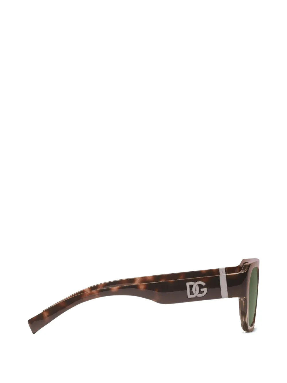 Dolce & Gabbana Eyewear DG Crossed zonnebril met logo Bruin