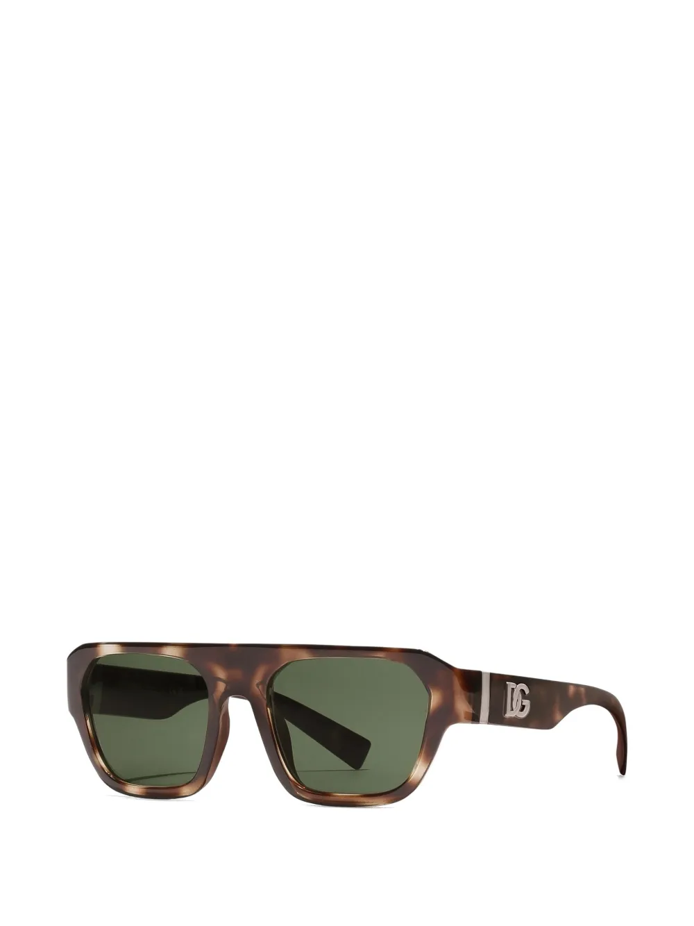 Dolce & Gabbana Eyewear DG Crossed zonnebril met logo Bruin