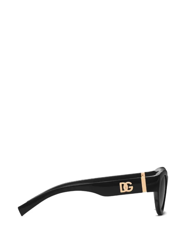 Dolce & Gabbana Eyewear ロゴ サングラス | ブラック | FARFETCH JP
