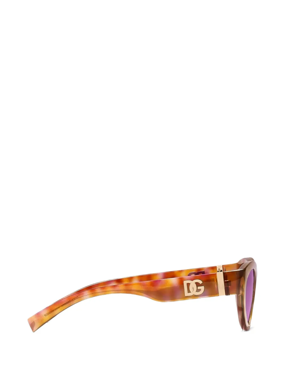 Dolce & Gabbana Eyewear Zonnebril met logodetail Oranje