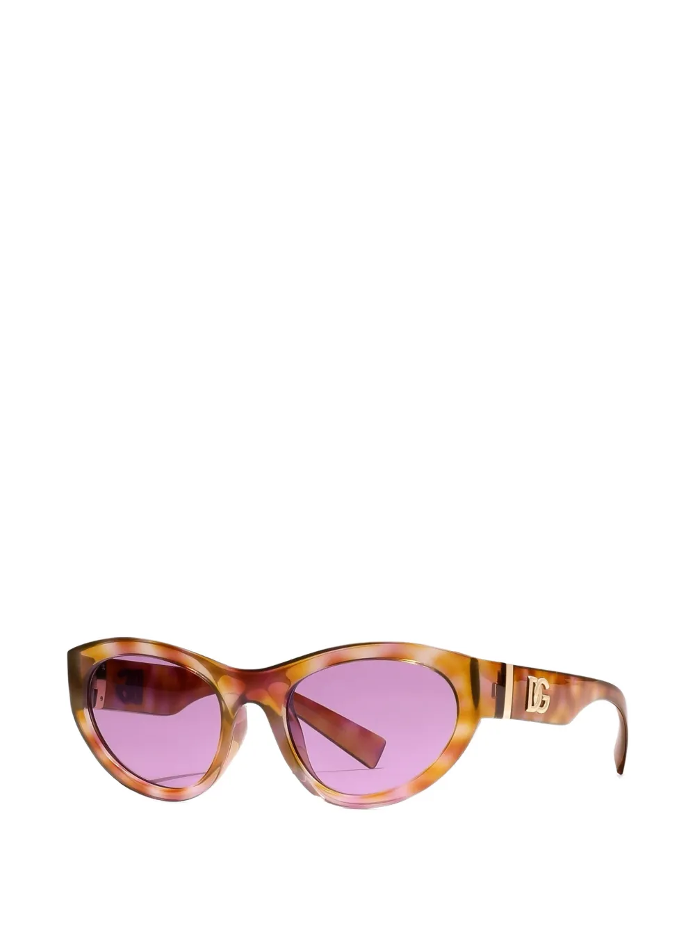 Dolce & Gabbana Eyewear Zonnebril met logodetail Oranje