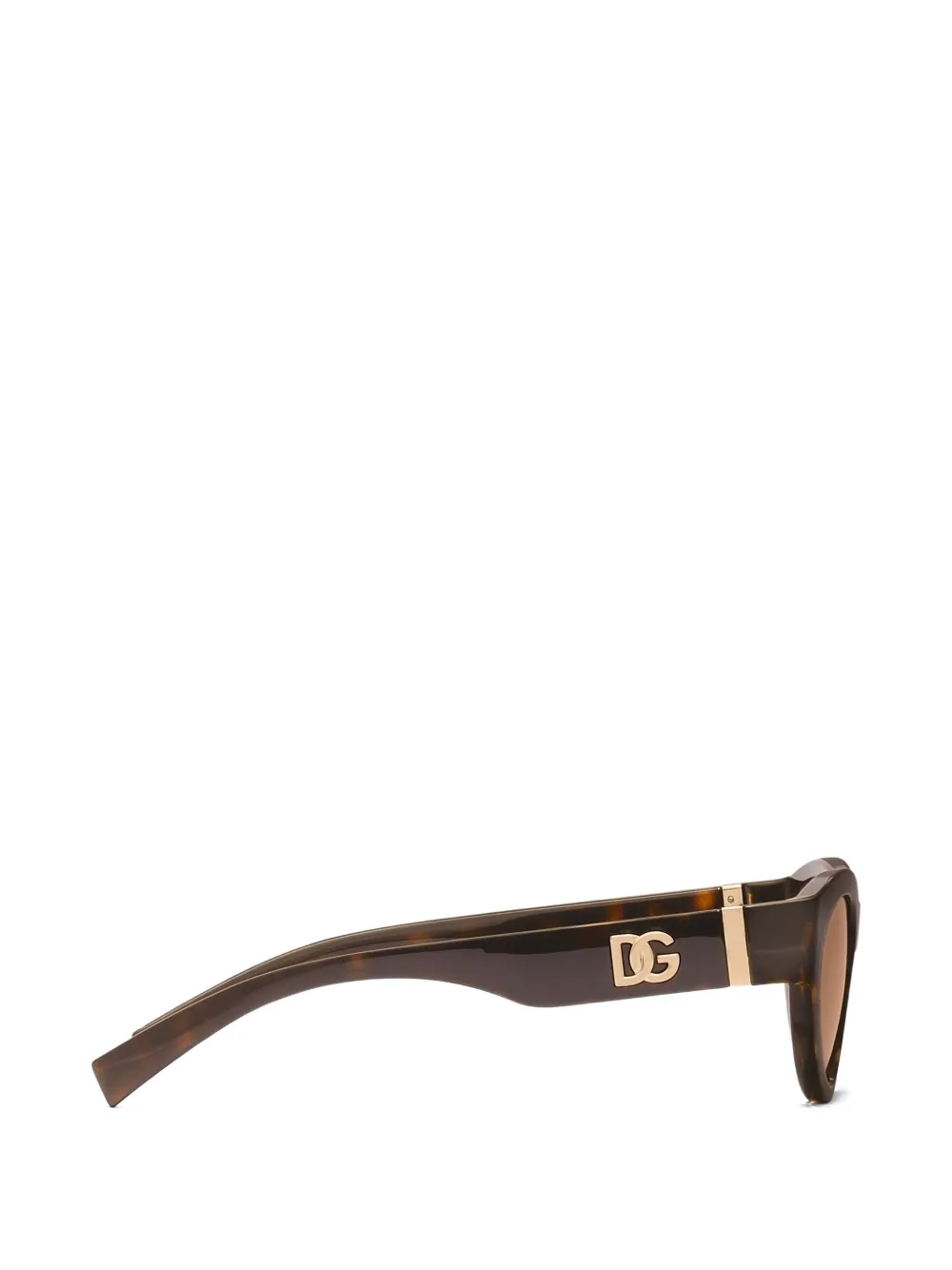 Dolce & Gabbana Eyewear Zonnebril met logodetail Bruin