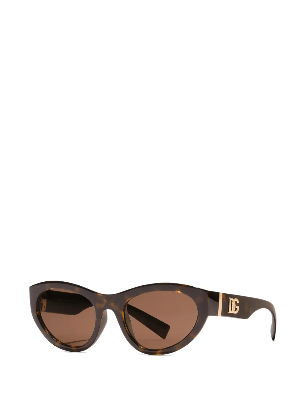 Dolce & Gabbana Eyewear Zonnebril met logodetail Bruin