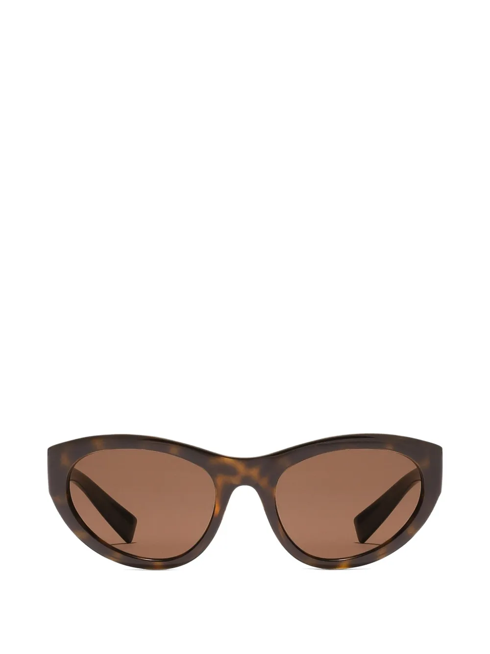 Dolce & Gabbana Eyewear logo detail sunglasses - Marrone