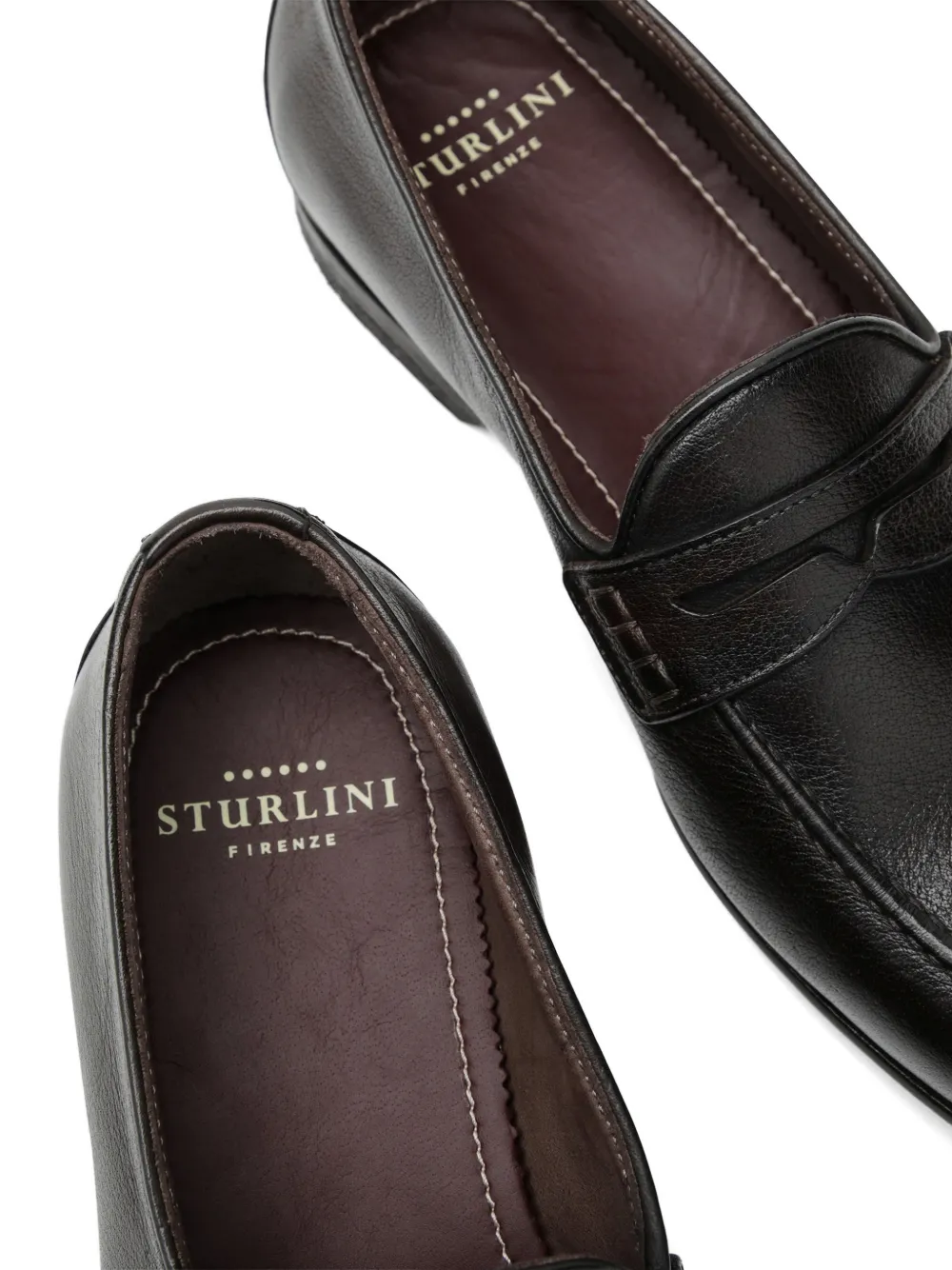 sturlini firenze Loafers met banddetail Bruin